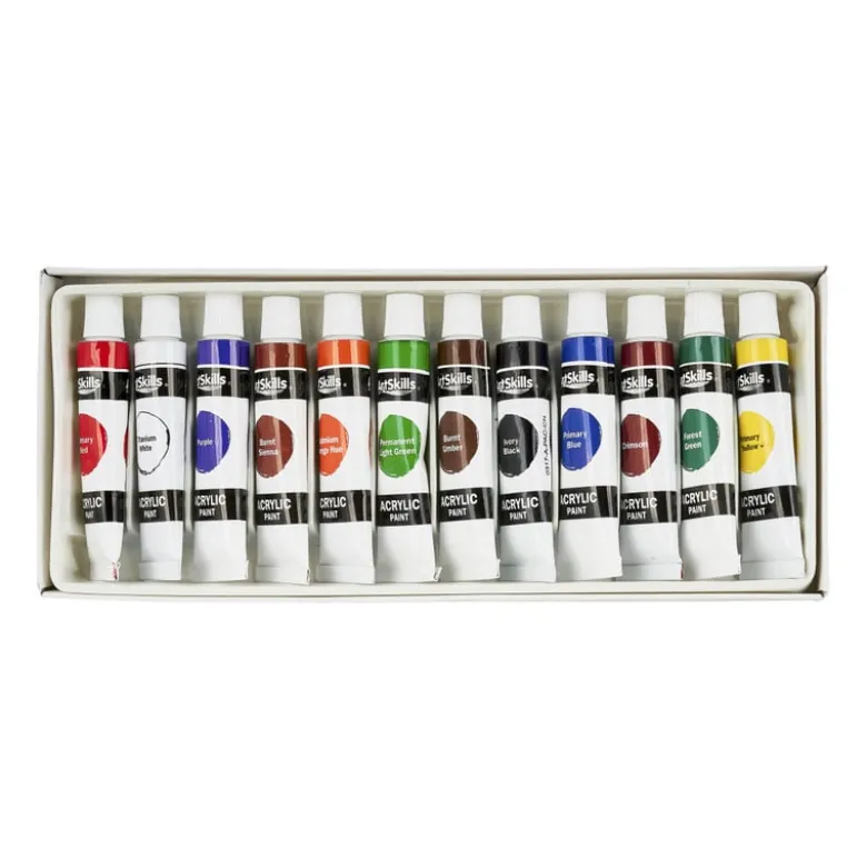 Acrylverf set - 12 tubes