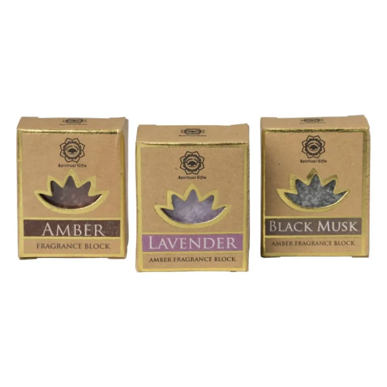 Amberblokje - black musk