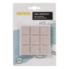 Anti-kras viltjes vierkant 2.5x2.5 cm - taupe - set van 18