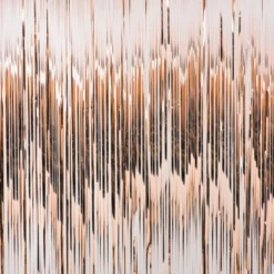 Backdrop - roségoudkleurig - 180x200 cm