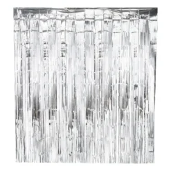 Backdrop - zilverkleurig - 180x200 cm
