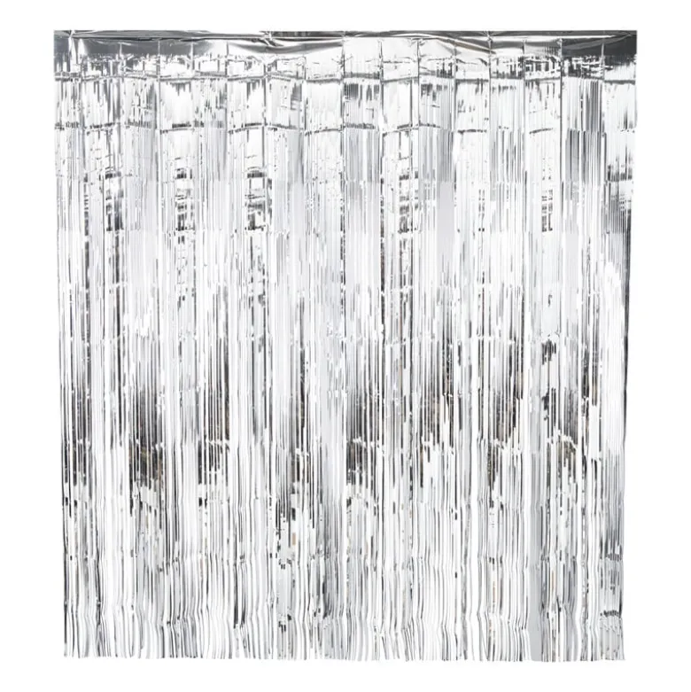 Backdrop - zilverkleurig - 180x200 cm