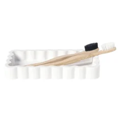 Badkamer plateau golf - wit - 3x18x10 cm