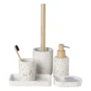 Badkamer plateau Terrazzo - wit - 2.5x19x11 cm