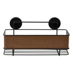 Badkamer rekje houtlook - bruin - 32x15x12 cm
