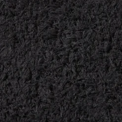 Badmat fluffy - zwart - 45x70 cm