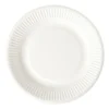 Bagasse bord - wit - ø18.5x2 cm