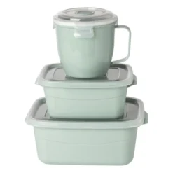 Bakje voor magnetron - 1 liter - groen