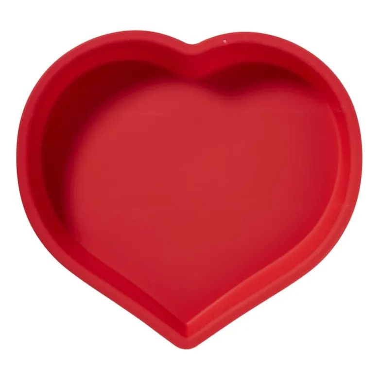 Bakvorm hart - rood - 25x23x4 cm