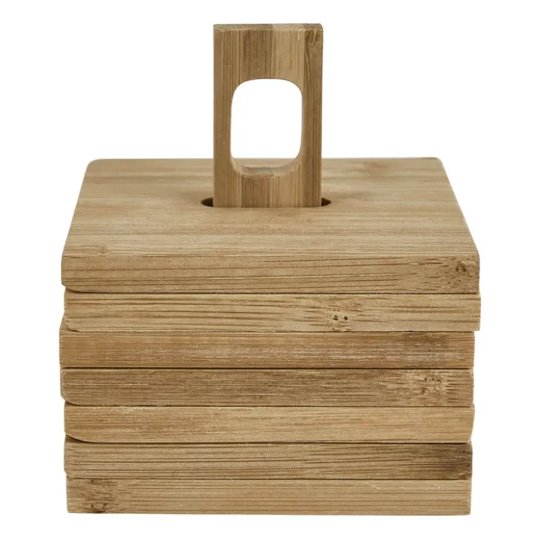 Bamboe onderzetters - set van 6