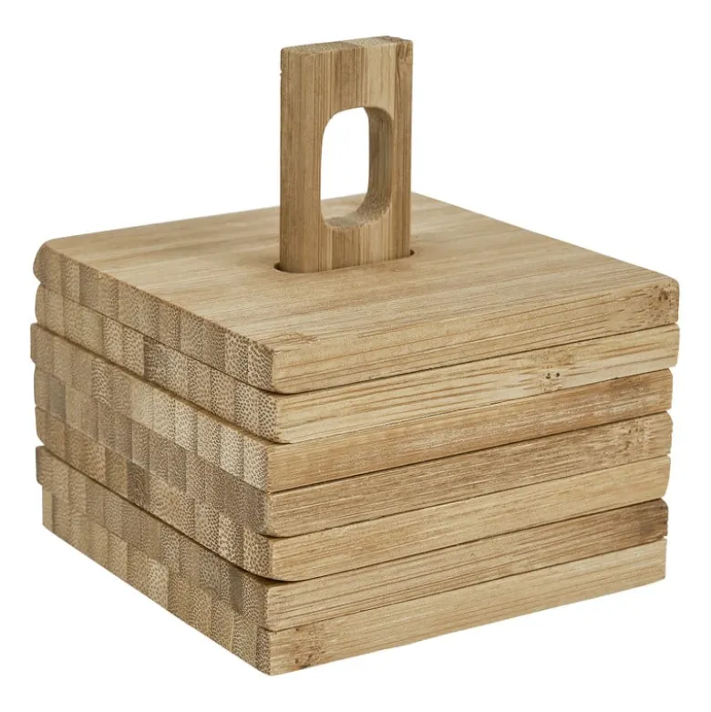 Bamboe onderzetters - set van 6