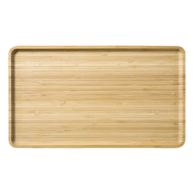 Bamboe tray klein - bruin - 1.8x28x18 cm