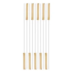 10 BBQ spiezen - metaal - 48 cm