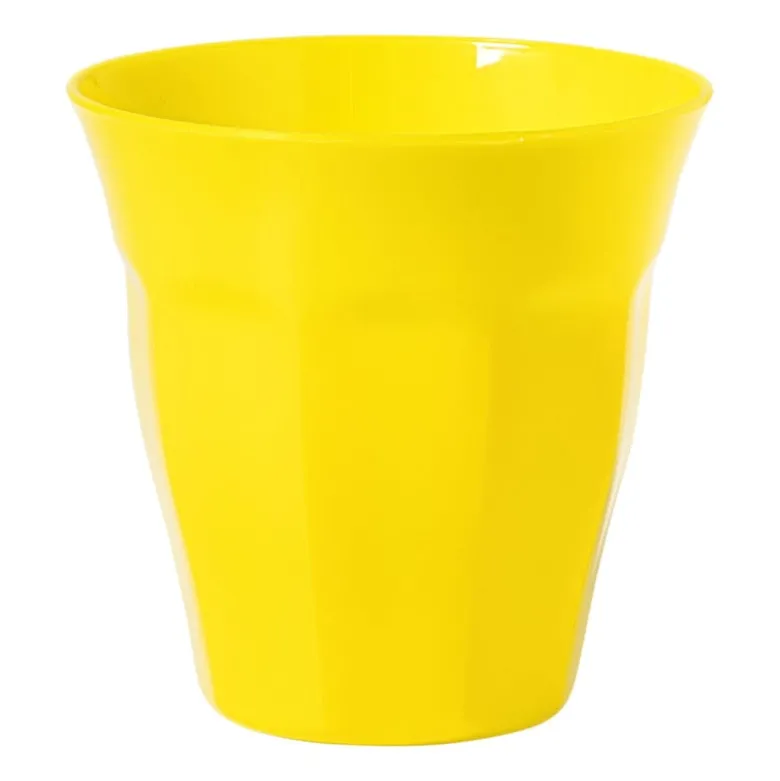 Beker facet - geel - 250 ml