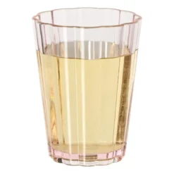 Beker geschulpt - roze - 400 ml