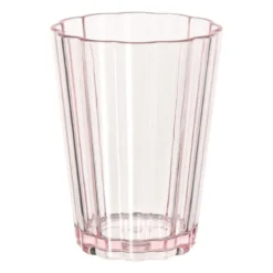 Beker geschulpt - roze - 400 ml