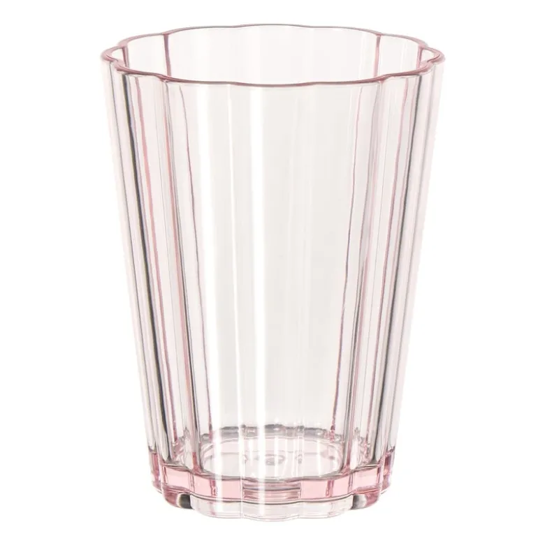 Beker geschulpt - roze - 400 ml