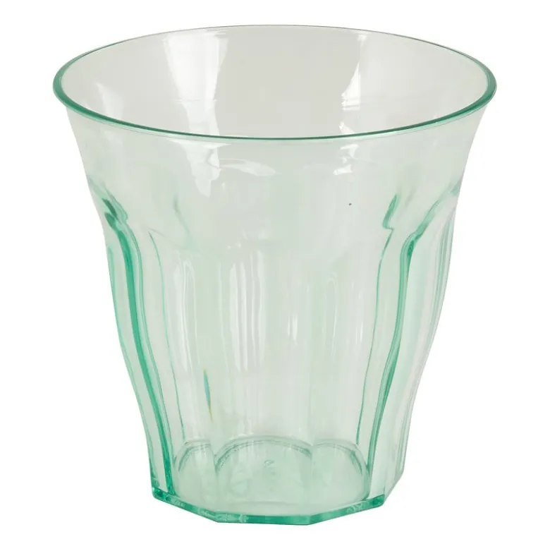 Beker met facetten - groen - 25 cl