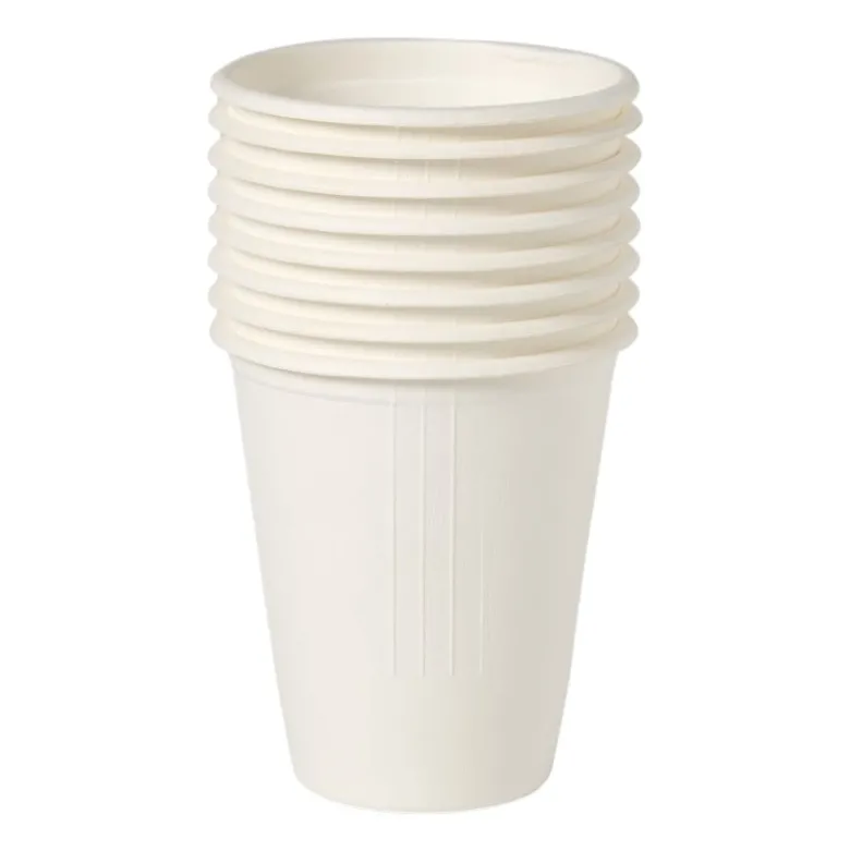 Bekers bagasse - 275 ml - set van 8