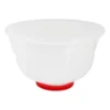 Beslagkom met deksel - 24 cm - wit