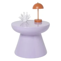 Bijzettafel conisch - lila - ø50x40