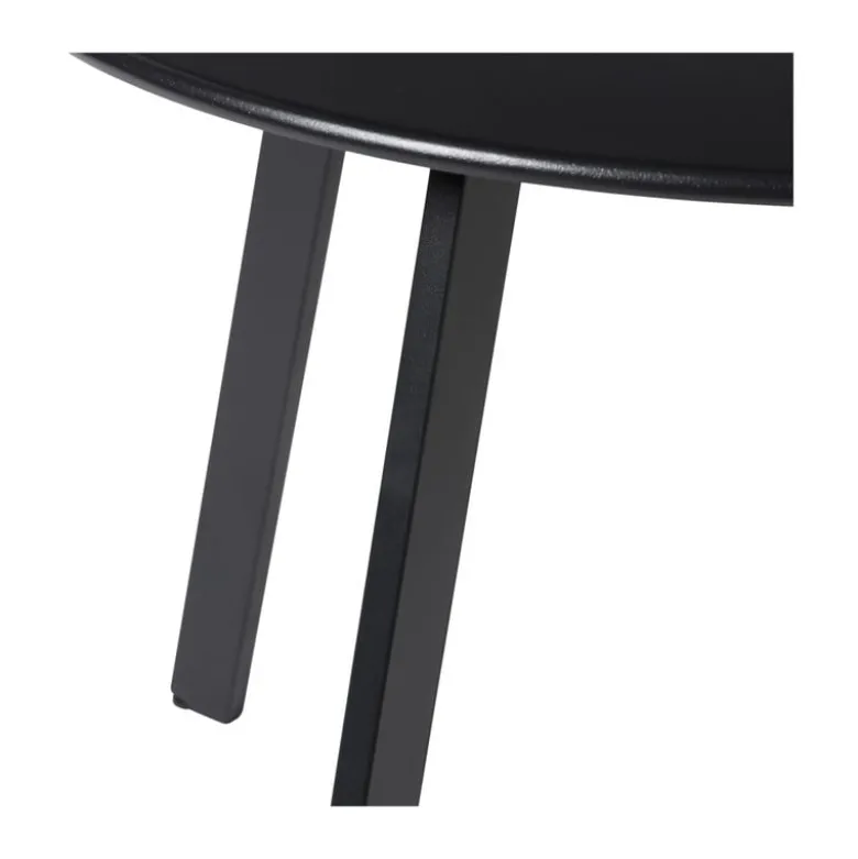 Bijzettafel Diego klein - zwart - ø60x46 cm