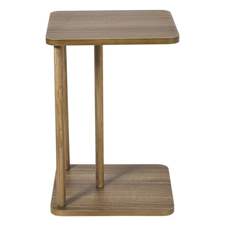 Bijzettafel Ella - bruin - 56x38x33 cm