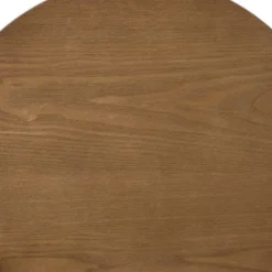 Bijzettafel Japandi rond - bruin - ø40x50 cm