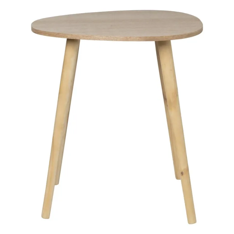 Bijzettafel lund ovaal klein - naturel - 50x38x45 cm