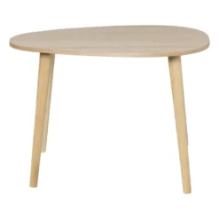 Bijzettafel lund ovaal - naturel - 58x40x40 cm