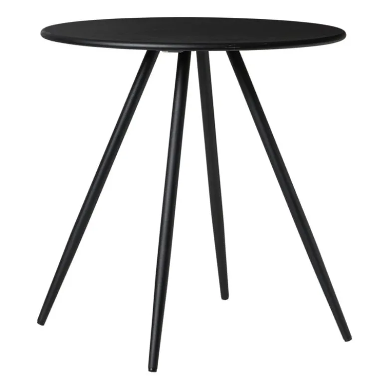 Bijzettafel Manolo hoog - zwart -ø45x45 cm