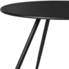Bijzettafel Manolo laag- zwart - ø55x40 cm