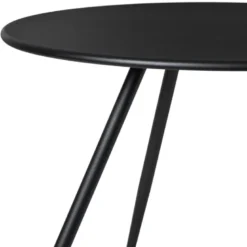 Bijzettafel Manolo laag- zwart - ø55x40 cm