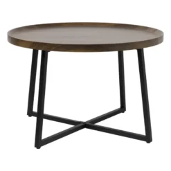 Bijzettafel Max - MDF/metaal - ø70x46 cm