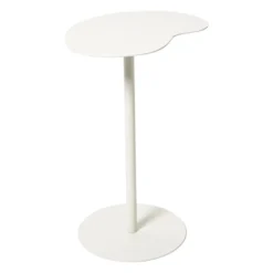 Bijzettafel Mica organisch - wit - 53x35x26 cm