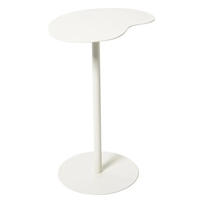 Bijzettafel Mica organisch - wit - 53x35x26 cm