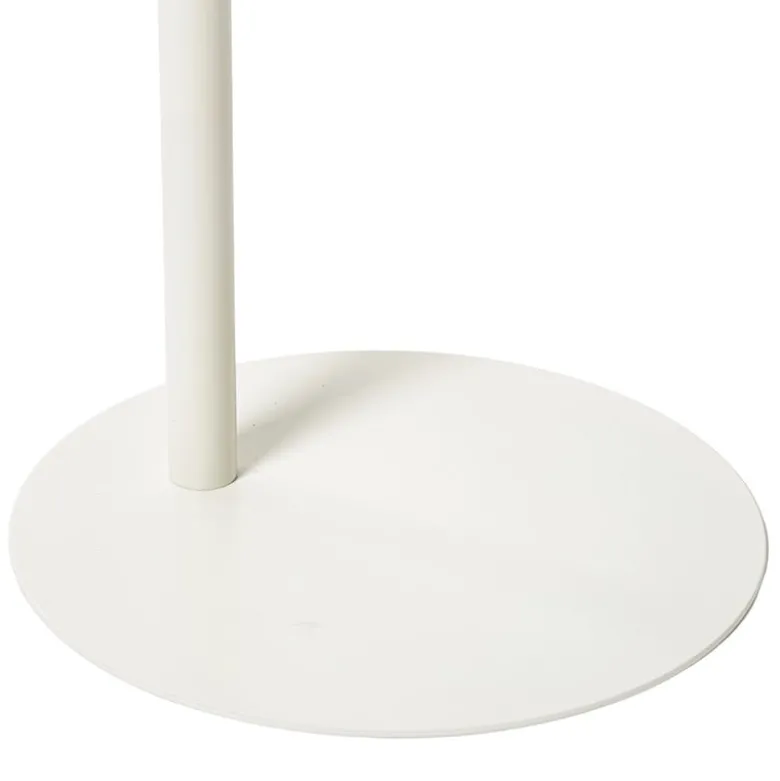 Bijzettafel Mica organisch - wit - 53x35x26 cm