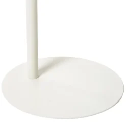 Bijzettafel Mica ovaal - wit - 53x35x25 cm