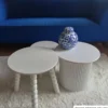 Bijzettafels Oslo - wit - set van 2