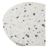 Bijzettafel Terrazzo - wit - ø40x45 cm
