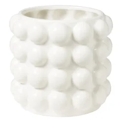 Bloempot bubbel - wit - ø15x15 cm