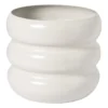 Bloempot bubbles klein - beige - ø15x14 cm
