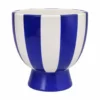 Bloempot keramiek - blauw - ø14.5 cm