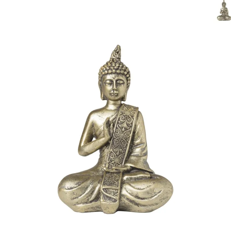 Boeddha goud - diverse varianten - 18.2x12.3x8.3 cm