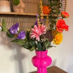 Boeket kunstbloemen - multikleur - 60 cm