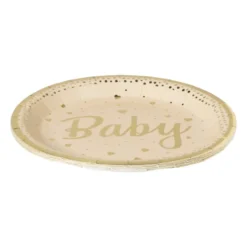 Bord baby - goudkleurig - set van 8