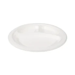 Borden bagasse met 3 vakken - set van 12 - ø26 cm