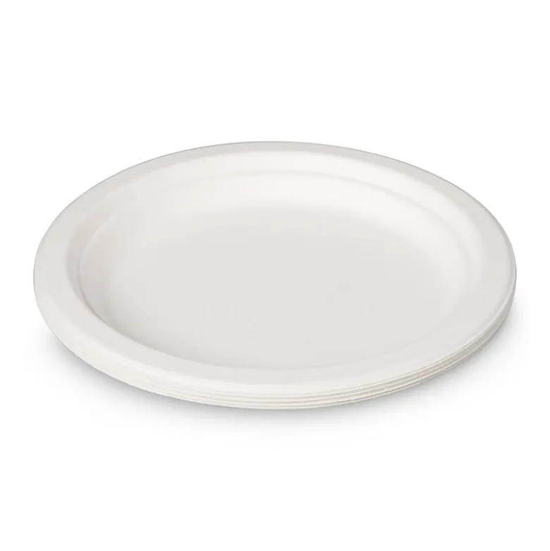 Borden bagasse - set van 8 - ø18 cm
