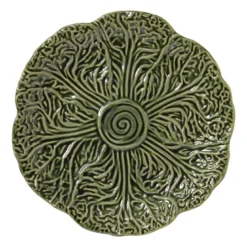 Bordje koolblad - groen - ø22x2.5 cm