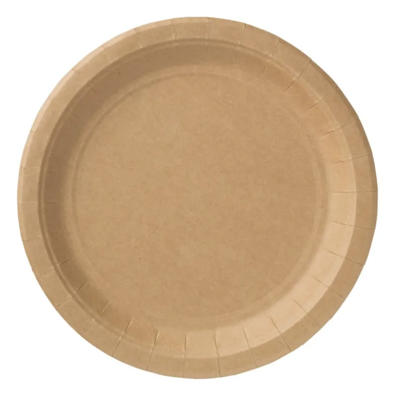 Bord kraftpapier - 10 stuks - 23,5 cm